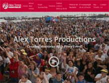 Tablet Screenshot of alextorresproductions.net